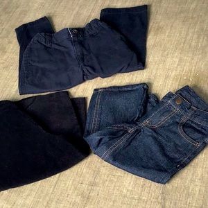Lot 3 pairs of toddler boys pants / jeans 2T